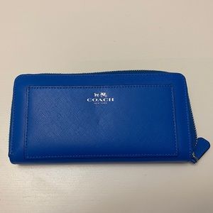 Coach blue wallet